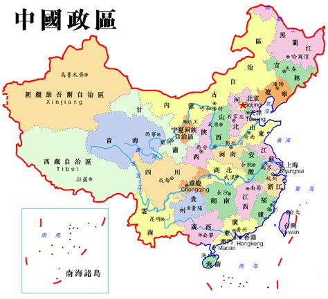 中國地理位置